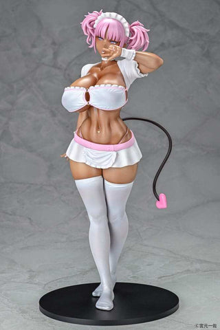 Original Character Statue 1/6 Black Gal Maid Succubus Cocoa Pink Ver. 30 cm