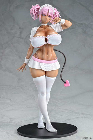 Original Character Statue 1/6 Black Gal Maid Succubus Cocoa Pink Ver. 30 cm