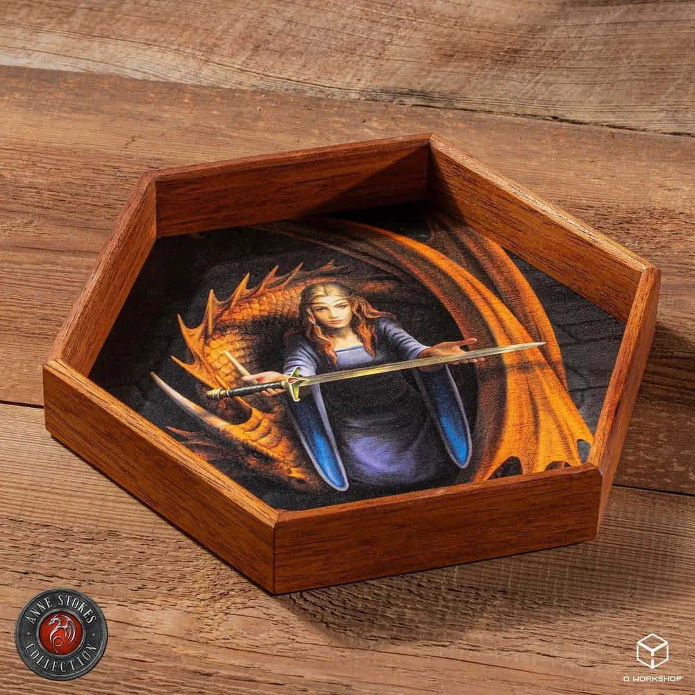 Anne Stokes Würfelbrett Night Forest 20 cm