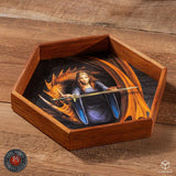 Anne Stokes Würfelbrett Night Forest 20 cm