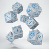 Shadow Scar 8er Würfel Set Essential White & Blue
