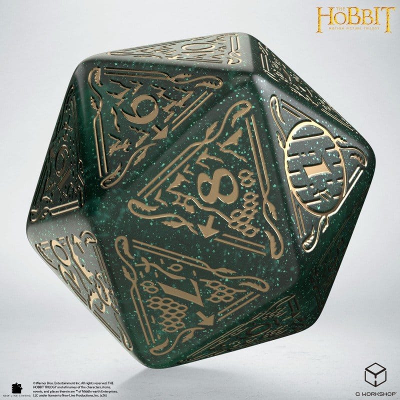 Der Hobbit Spindown Jumbo Würfel Verdant TCG D20
