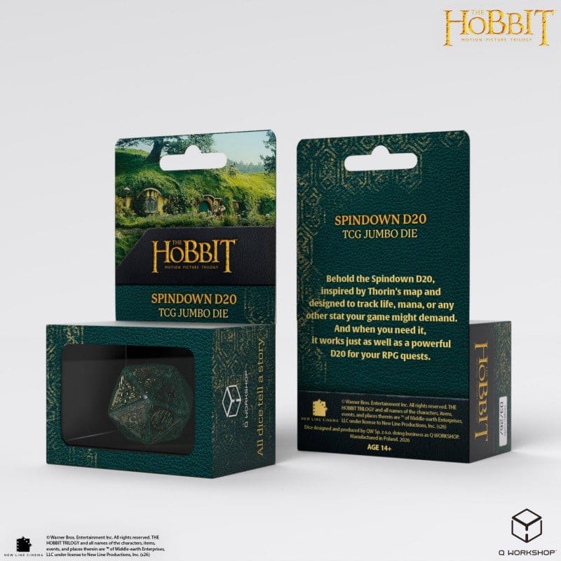 Der Hobbit Spindown Jumbo Würfel Verdant TCG D20