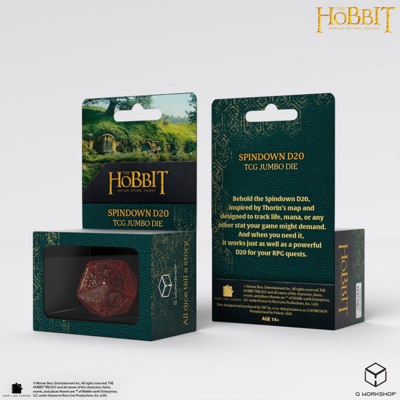 Der Hobbit Spindown Jumbo Würfel Ember TCG D20