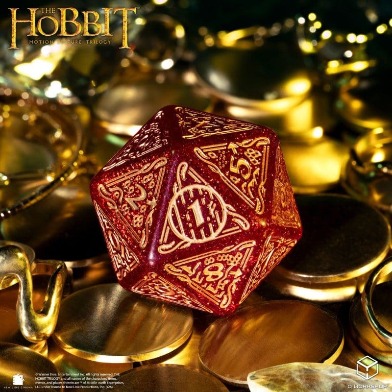 Der Hobbit Spindown Jumbo Würfel Ember TCG D20