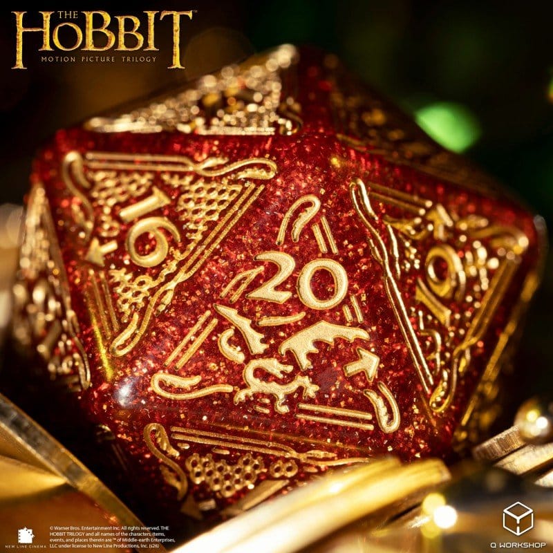 Der Hobbit Spindown Jumbo Würfel Ember TCG D20