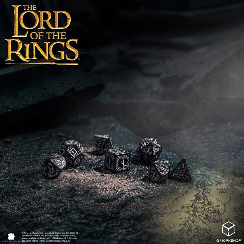 Der Herr der Ringe 7er-Würfelset Moria (Glow in the Dark)