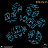 Der Herr der Ringe: 10er D6 Würfelset Moria (Glow in the dark)