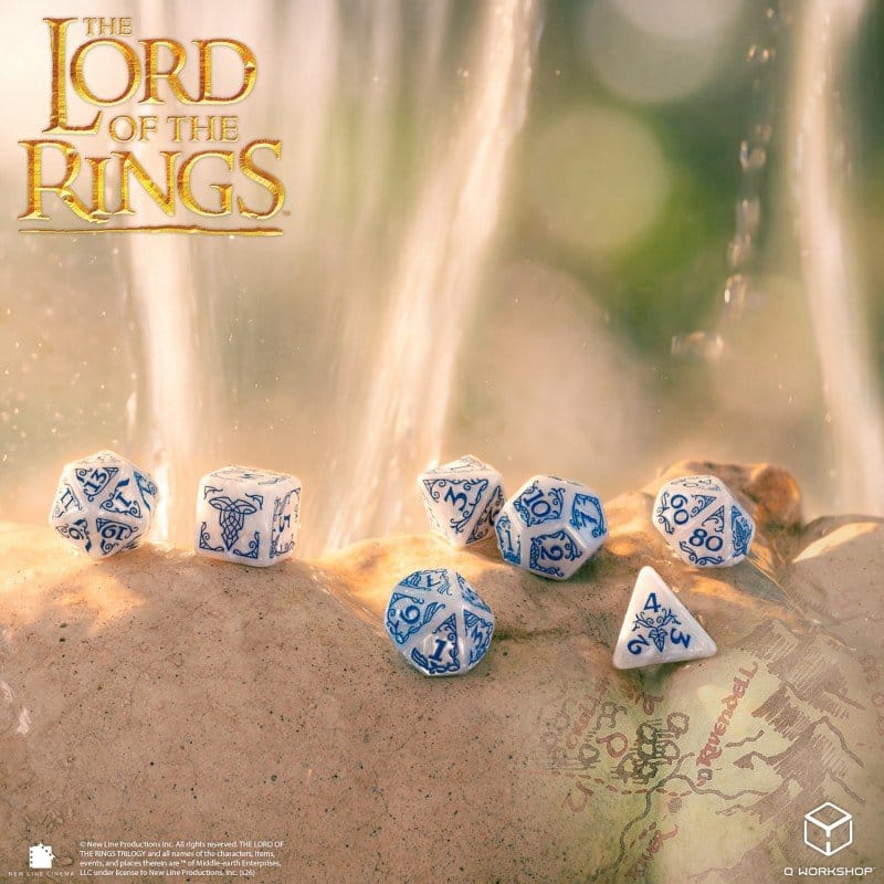 Der Herr der Ringe 7er-Würfelset Bruchtal (Stein)