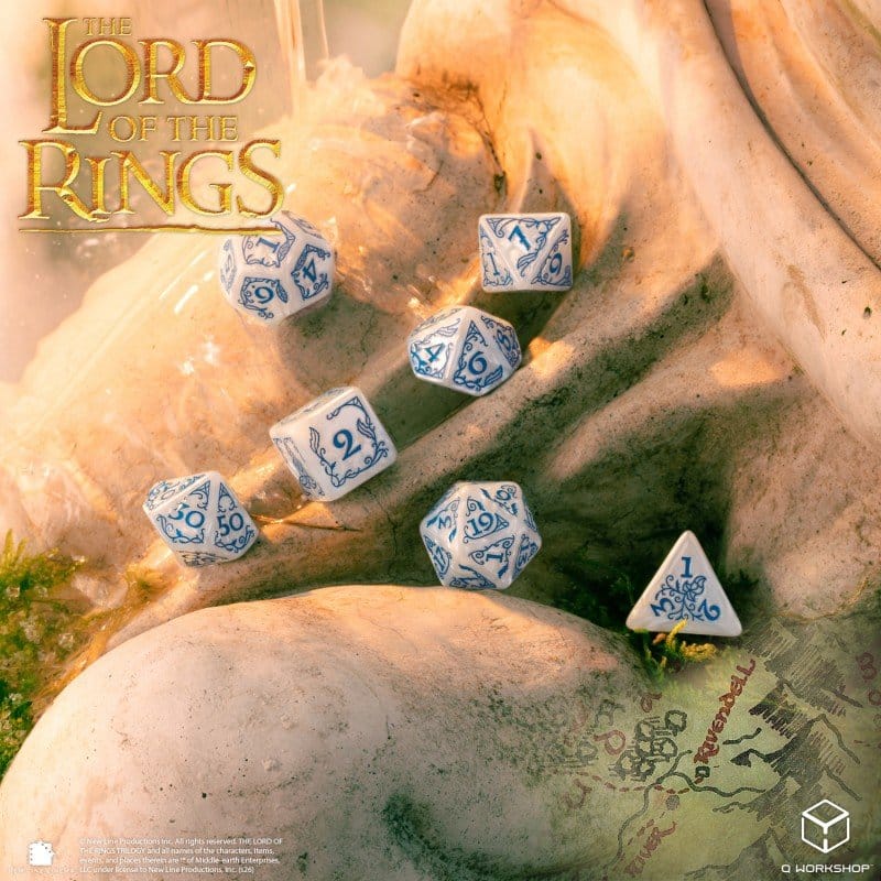 Der Herr der Ringe 7er-Würfelset Bruchtal (Stein)