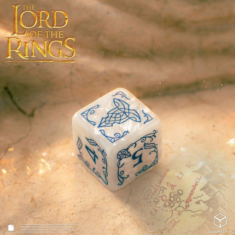 Der Herr der Ringe: 10er D6 Würfelset Bruchtal (Stein)