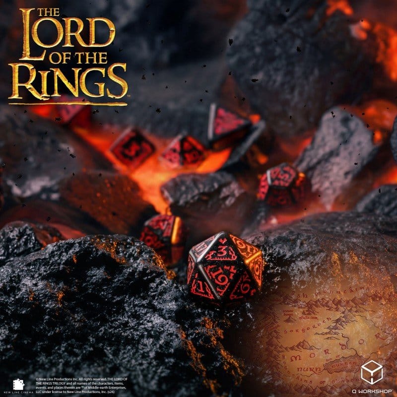 Der Herr der Ringe 7er-Würfelset Mordor