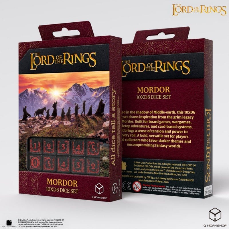 Der Herr der Ringe: 10er D6 Würfelset Mordor