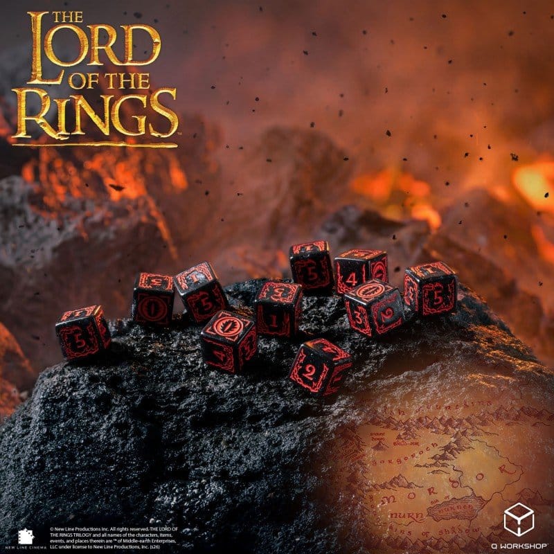 Der Herr der Ringe: 10er D6 Würfelset Mordor