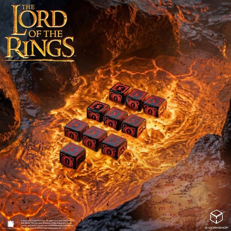 Der Herr der Ringe: 10er D6 Würfelset Mordor