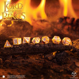 Der Herr der Ringe Full Art 7er-Würfelset Ringträger (Whitefire Radiance)