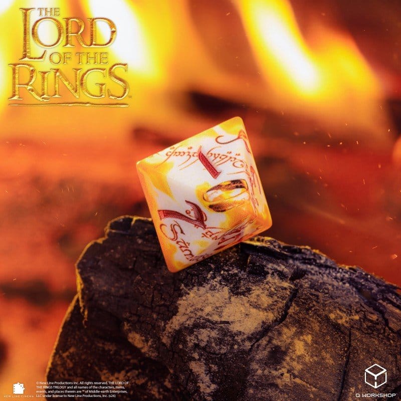 Der Herr der Ringe Full Art 7er-Würfelset Ringträger (Whitefire Radiance)