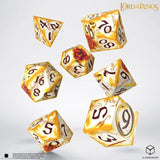 Der Herr der Ringe Full Art 7er-Würfelset Ringträger (Whitefire Radiance)