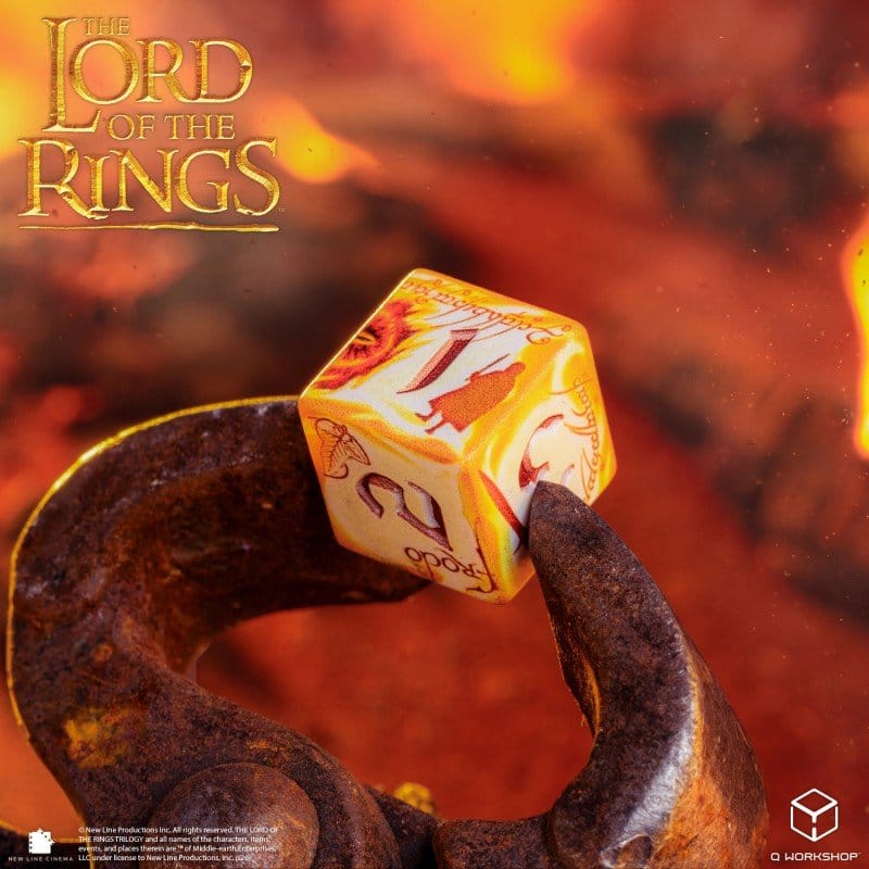 Der Herr der Ringe Full Art 7er-Würfelset Ringträger (Whitefire Radiance)