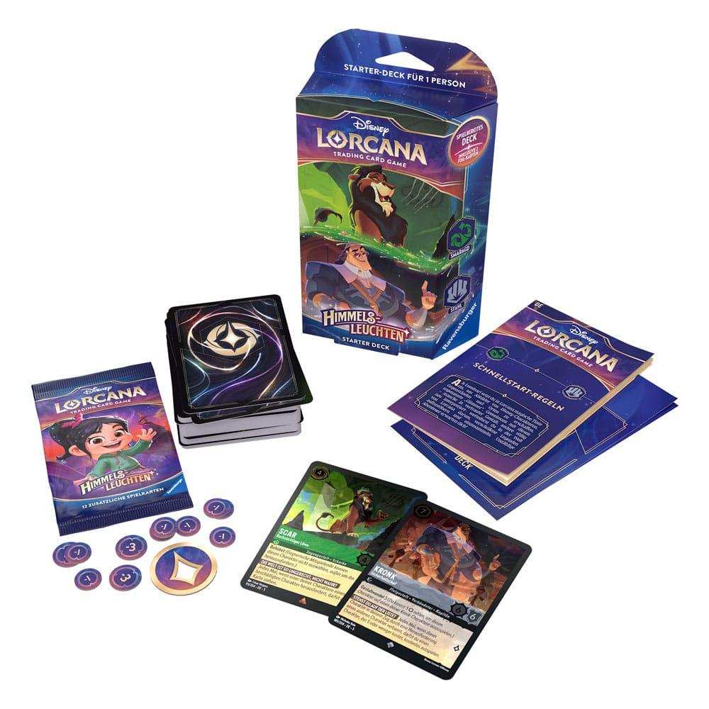 Disney Lorcana TCG Himmelsleuchten Starter Deck Smaragd Stahl *DEUTSCHE VERSION* - Smalltinytoystore