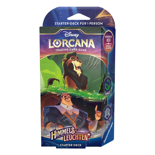 Disney Lorcana TCG Himmelsleuchten Starter Deck Smaragd Stahl *DEUTSCHE VERSION* - Smalltinytoystore