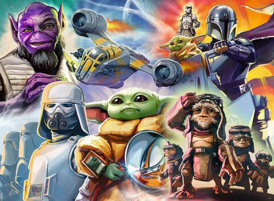 The Mandalorian and Grogu Puzzle (500 Teile)