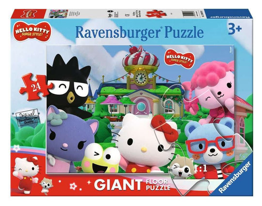 Hello Kitty Giant Floor Puzzle Spaß in Cherry Town (24 Teile)