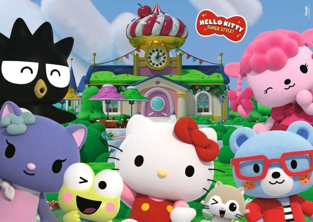 Hello Kitty Giant Floor Puzzle Spaß in Cherry Town (24 Teile)
