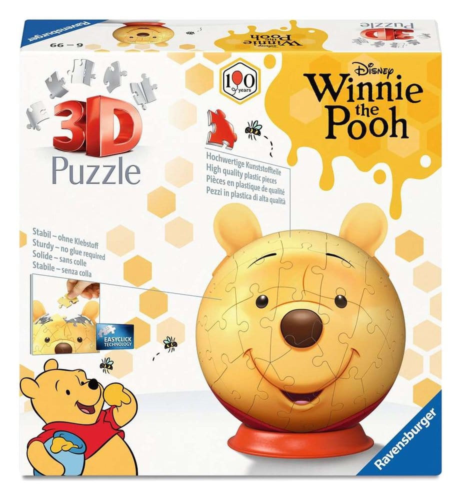 Winnie Puuh 3D Puzzle-Ball mit Ohren (77 Teile)