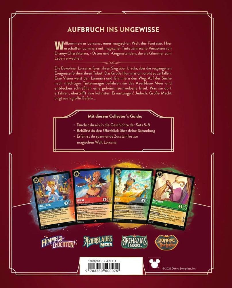 Disney Lorcana TCG Buch Der offizielle Collector's Guide: Sets 5-8 *Deutsche Version*