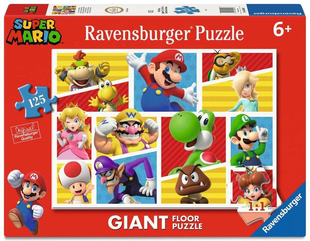 Super Mario Giant Floor Puzzle Marios Freunde und Feinde (125 Teile)
