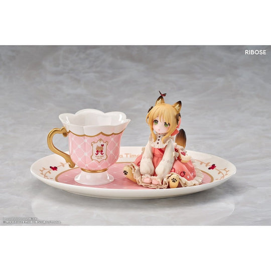 Original Character DLC Series PVC Figur Tea Time Cats Orange Cat 10 cm