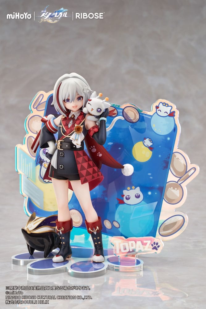 Honkai: Star Rail Rise Up Chibineko Series PVC Statue Topaz & Numby Ver. 18 cm