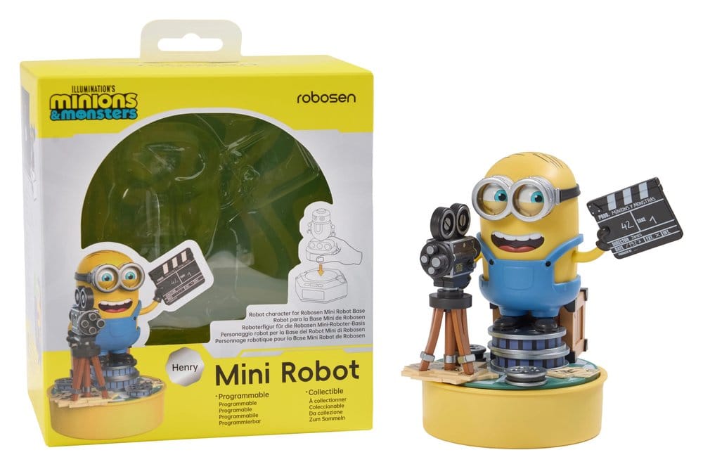 Minions & Monsters Interaktiver Mini-Roboter Henry 9 cm *Englische Version*