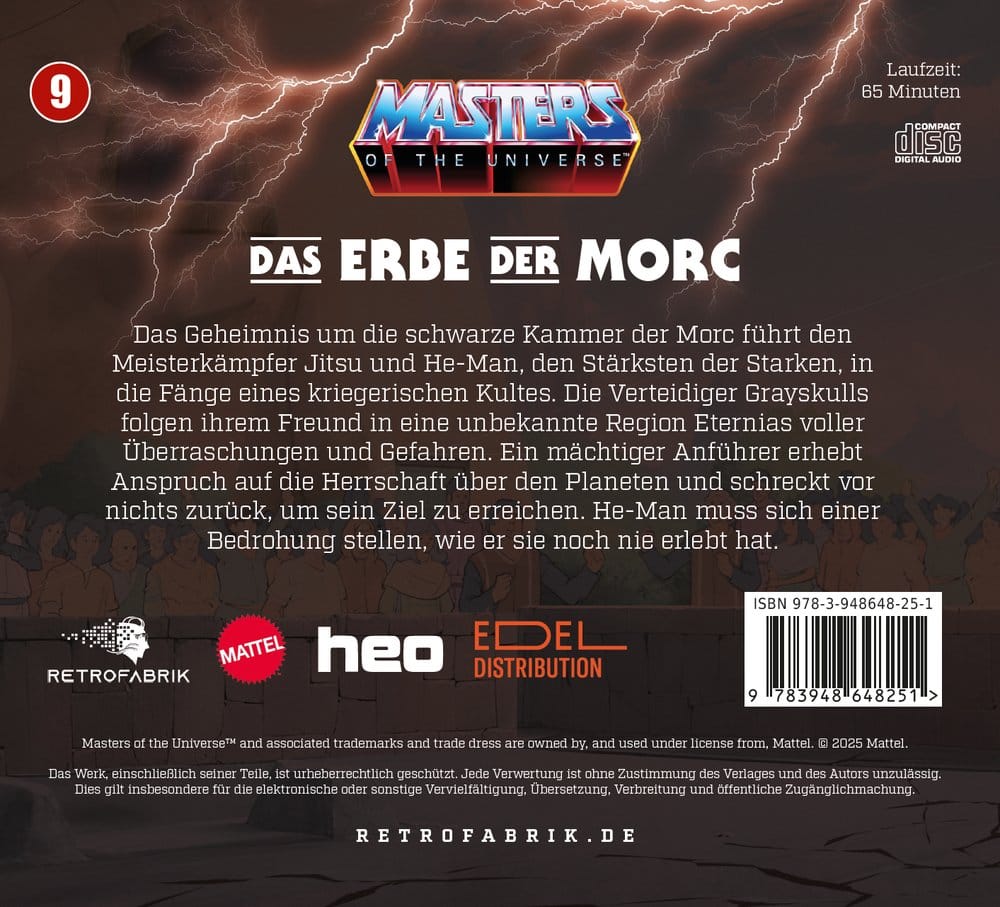 Masters of the Universe Hörspiel-CD Folge 9: Das Erbe der Morc *Deutsche Version*