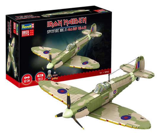 Iron Maiden Brick System Klemmbaustein Set Spitfire MK.II Aces High 58 cm