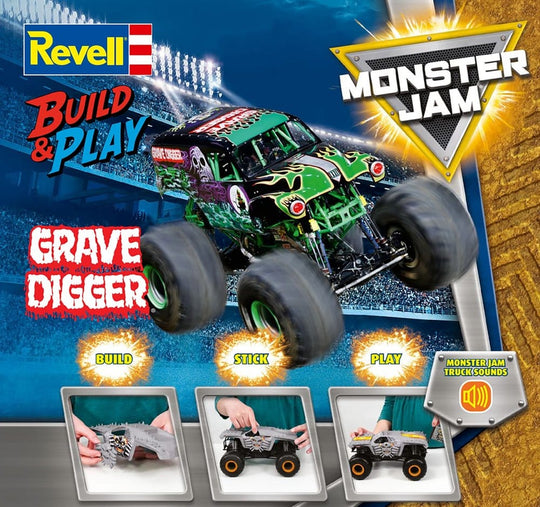 Monster Jam Revell Build & Play Bausatz Monster Jam Grave Digger