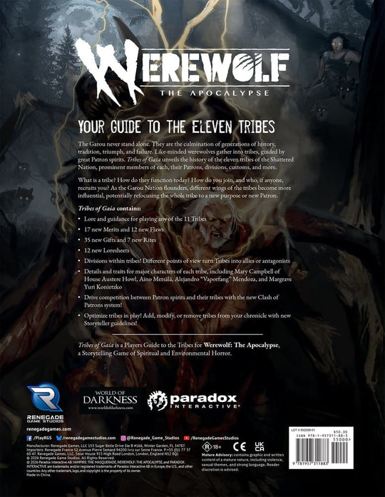 Werewolf: The Apocalypse 5th Edition RPG Buch Tribes of Gaia *Englische Version*