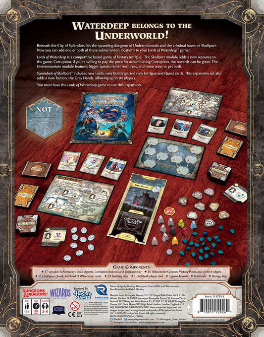 Dungeons & Dragons Brettspiel Lords of Waterdeep: Scoundrels of Skullport Erweiterung *Englische Version*