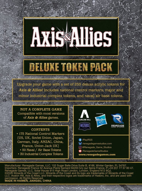 Axis & Allies Deluxe Token-Pack *Englische Version*