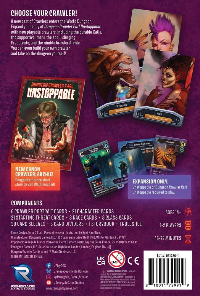 Dungeon Crawler Carl Unstoppable: Crawler Chaos Erweiterung *Englische Version*