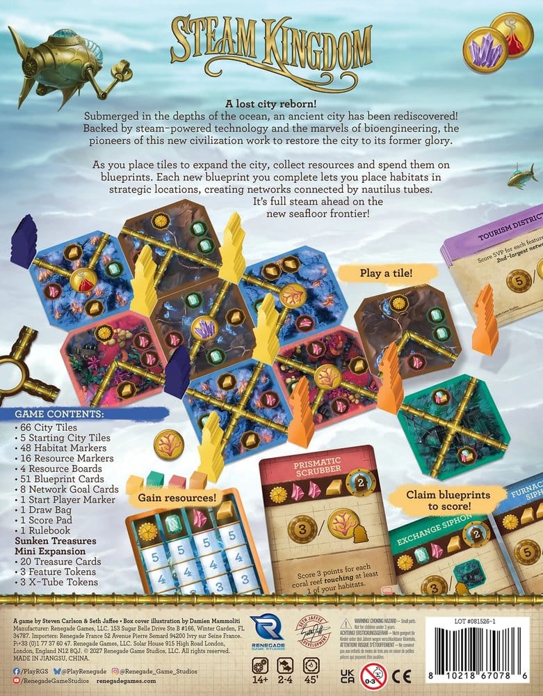 Steam Kingdom Brettspiel *Englische Version*