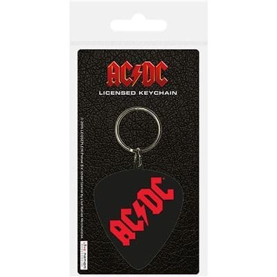 AC/DC PVC Schlüsselanhänger Plectrum