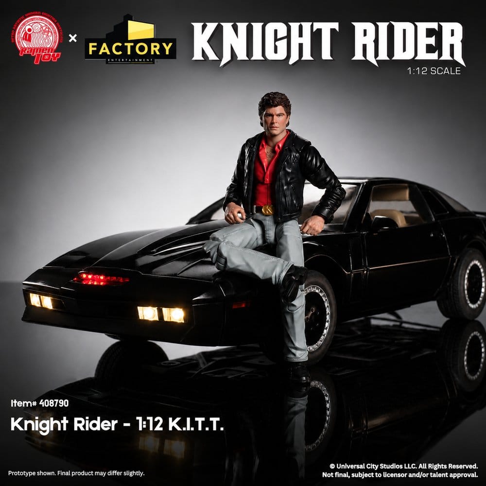 Knight Rider Actionfigur 1/12 K.I.T.T. mit Michael Knight