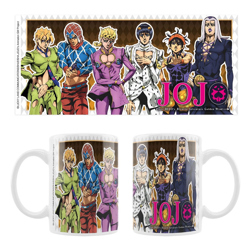 JoJo´s Bizarre Adventure Part 5: Golden Wind Keramiktasse Main Characters
