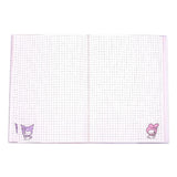 Sanrio Notizbuch Kuromi & My Melody Pastel Flower Holographic Checkered
