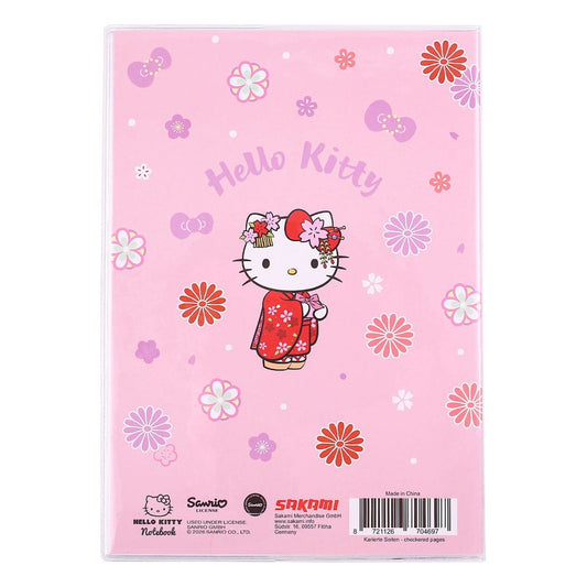 Sanrio Notizbuch Hello Kitty Kimono Holographic Checkered