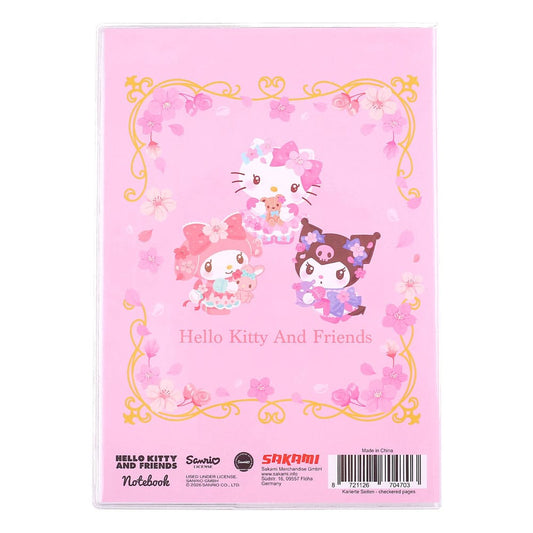 Sanrio Notizbuch Hello Kitty & Friends Sakura Series Holographic Checkered