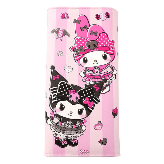 Sanrio Pink Black Party Series Geldbörse Kuromi & My Melody