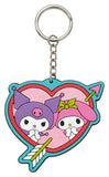 Sanrio Gummi-Schlüsselanhänger Kuromi & My Melody 6 cm